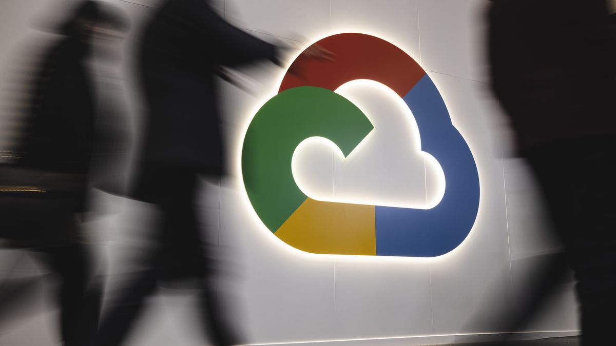 Google Cloud logo pictured at Google Cloud