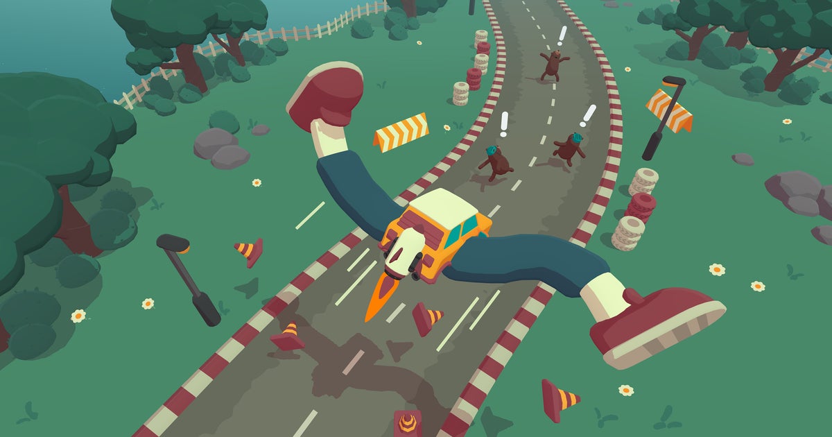 What the hell?  The absurd corridor from the What the Car? studio  heading to steam