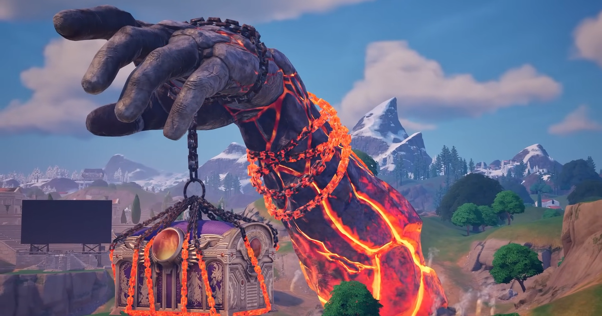 Fortnite's giant hand event was a return to the uniqueness of the game of yesteryear