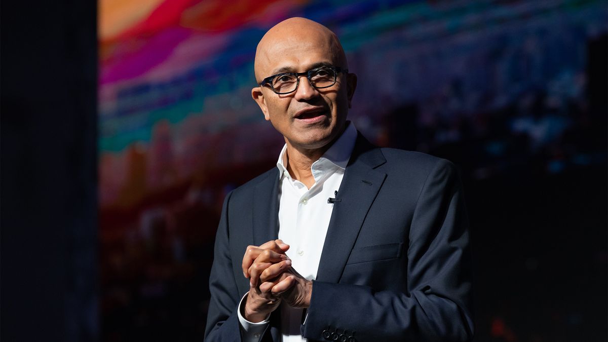 Microsoft CEO Satya Nadella pictured during the company